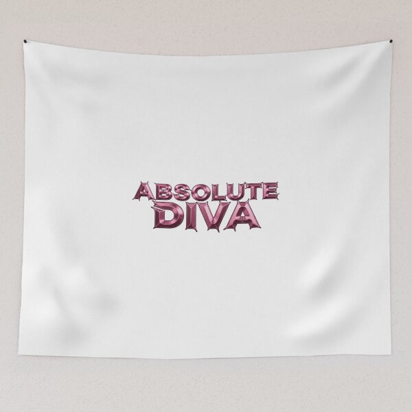 Item preview, Y2K Pink Liquid Chrome Absolute Diva Typography designed and sold by DripCultureLab.