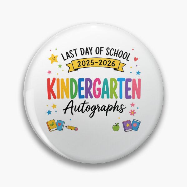 Item preview, 2026 Last Day of School Kindergarten Autographs Graduation Memory designed and sold by CutOutIdols.