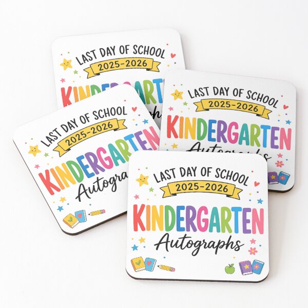 Item preview, 2026 Last Day of School Kindergarten Autographs Graduation Memory designed and sold by CutOutIdols.