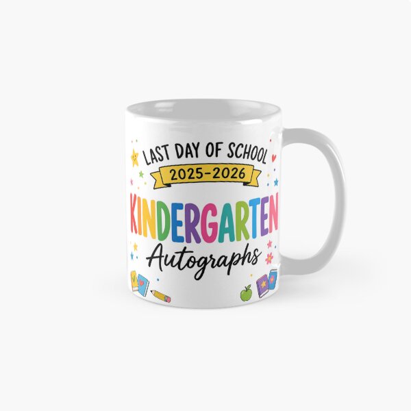 Item preview, 2026 Last Day of School Kindergarten Autographs Graduation Memory designed and sold by CutOutIdols.