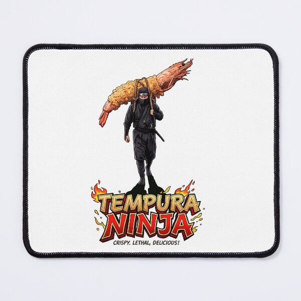 Item preview, Tempura Ninja: Crispy Lethal Warrior - Funny Japanese Food Anime Style Art designed and sold by Surreal Characters & Cute Pups.