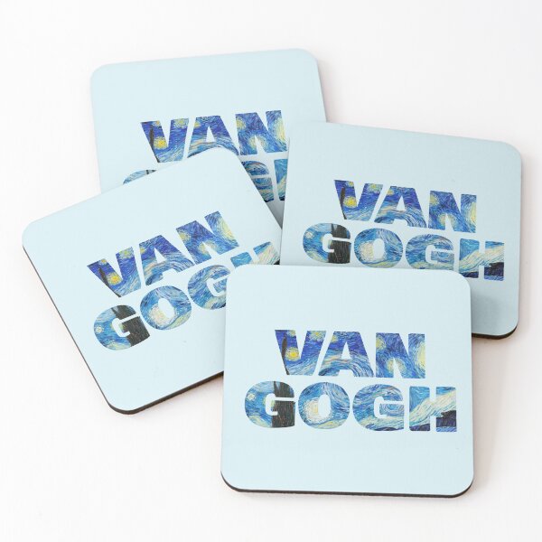 Item preview, Van Gogh – Starry Night Typography Art for Van Gogh Lovers designed and sold by EmeraldeaArt.