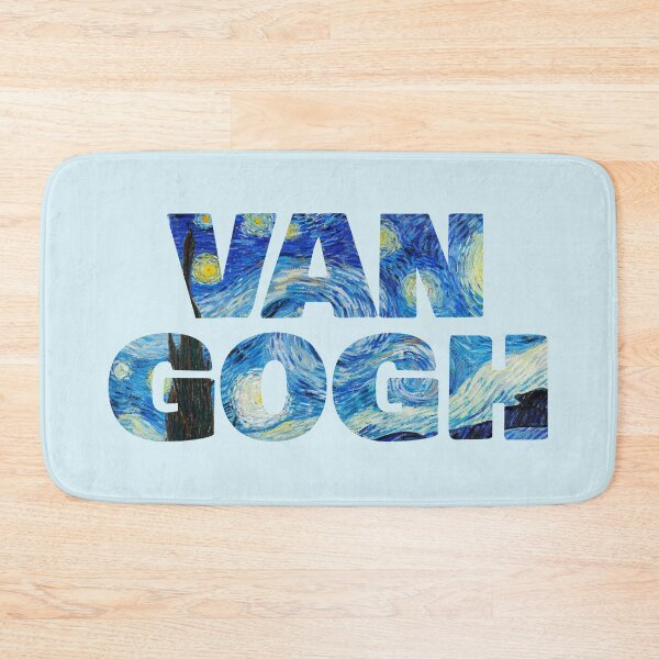 Item preview, Van Gogh – Starry Night Typography Art for Van Gogh Lovers designed and sold by EmeraldeaArt.