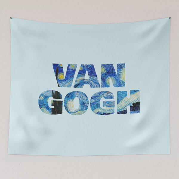Item preview, Van Gogh – Starry Night Typography Art for Van Gogh Lovers designed and sold by EmeraldeaArt.