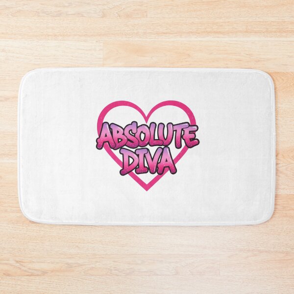 Item preview, Y2K Airbrush Sparkly Heart Absolute Diva Graffiti designed and sold by DripCultureLab.