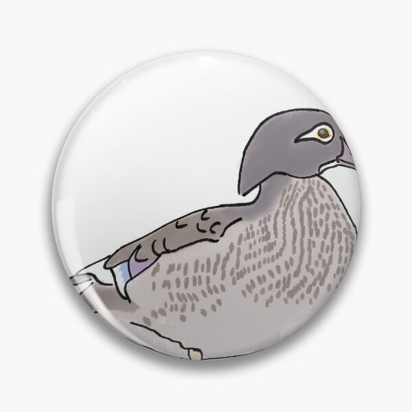 Item preview, Wood duck in comic book style profile designed and sold by mousse-tache.