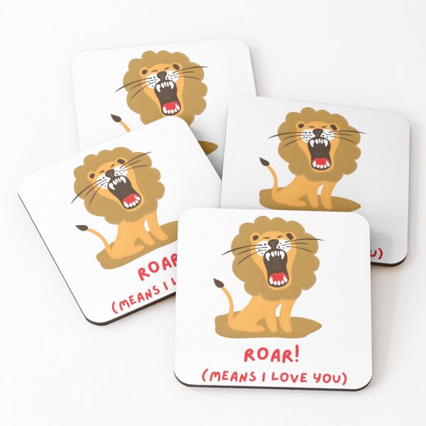 Item preview, Cute Cartoon Roaring Lion Wild Animal Love designed and sold by ROARSOME DESiGNS.