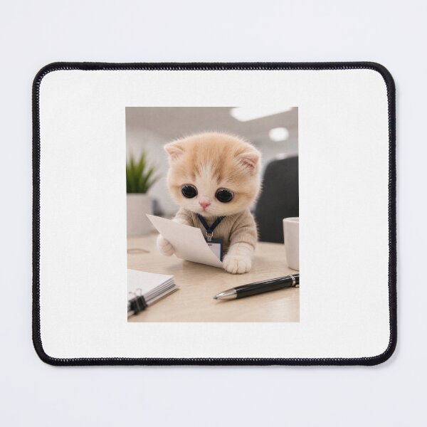 Item preview, Tiny Office Intern Reading Documents designed and sold by LovelyCatGalaxy.