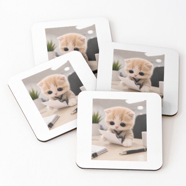 Item preview, Tiny Office Intern Reading Documents designed and sold by LovelyCatGalaxy.