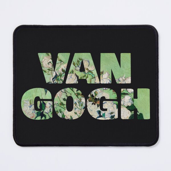 Item preview, Van Gogh – White Roses Typography Art for Van Gogh Lovers designed and sold by EmeraldeaArt.