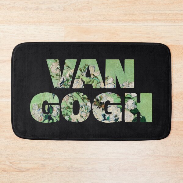 Item preview, Van Gogh – White Roses Typography Art for Van Gogh Lovers designed and sold by EmeraldeaArt.