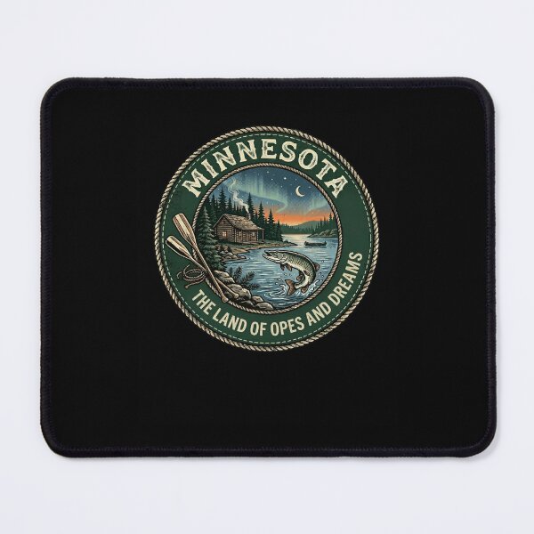 Item preview, MINNESOTA THE LAND OF OPES AND DREAMS Funny Midwest saying designed and sold by snowry.