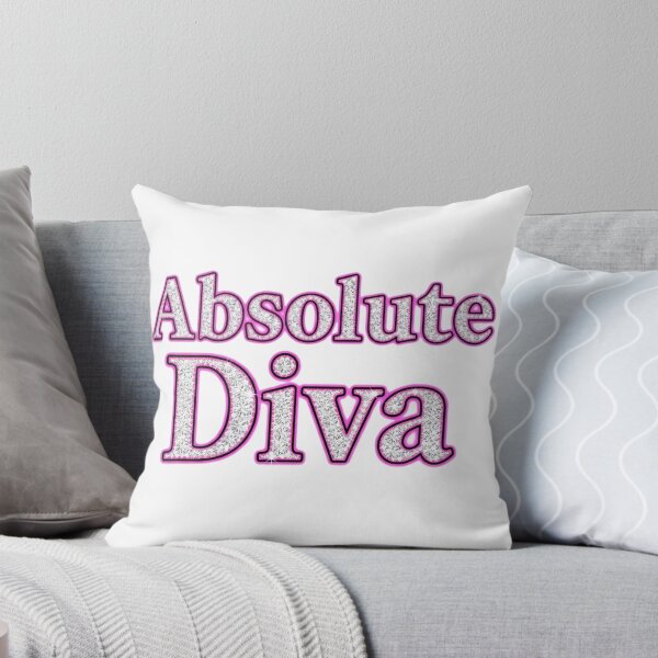 Item preview, Rhinestone Bling Diamond Absolute Diva Hot Pink Text designed and sold by DripCultureLab.