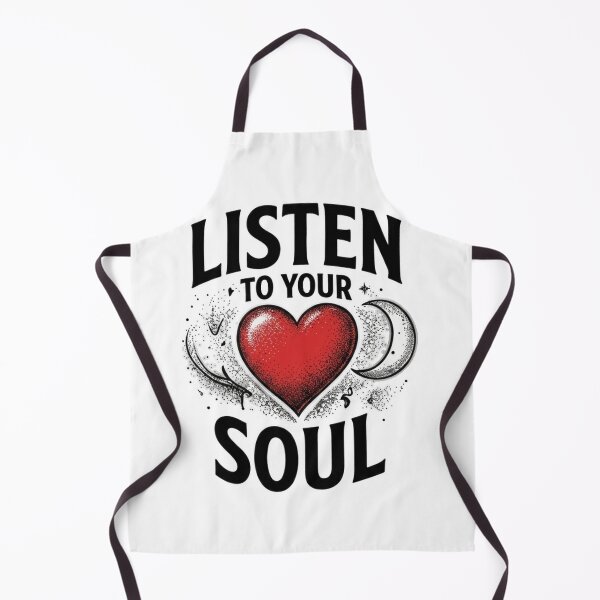 Item preview, Vintage typography quote “Listen to your soul” with heart designed and sold by Ahmedsyde.