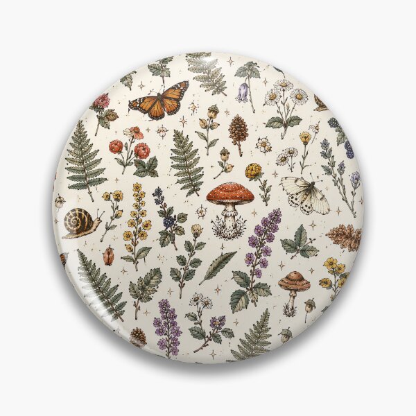 Item preview, Vintage Woodland Botanical Seamless Pattern designed and sold by Alpha-mike13.