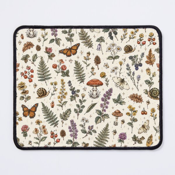 Item preview, Vintage Woodland Botanical Seamless Pattern designed and sold by Alpha-mike13.