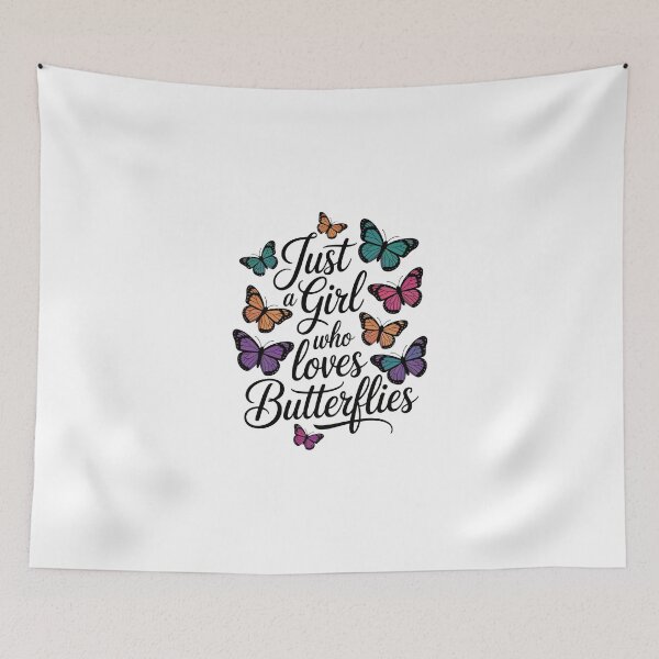 Item preview, just a girl who loves butterflies designed and sold by jkrphoto.