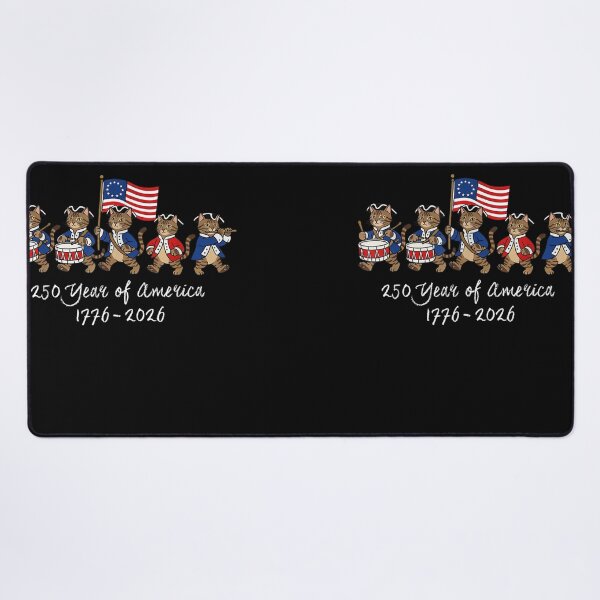 Item preview, 250 Year Of America 1776 - 2026 Patriotic Cats American History Anniversary designed and sold by GrumpySableye.