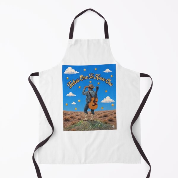 Item preview, Takes One To Know One Cowboy Guitar Clouds Music Fan Art designed and sold by The Real Mrs Rose.