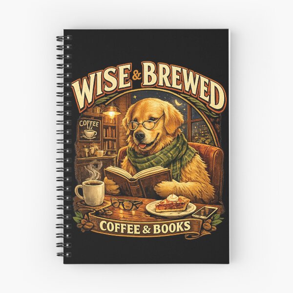 Item preview, Wisdom Flexing Golden Retriever Reading Book In Cafe designed and sold by FANTASYoDarknes.