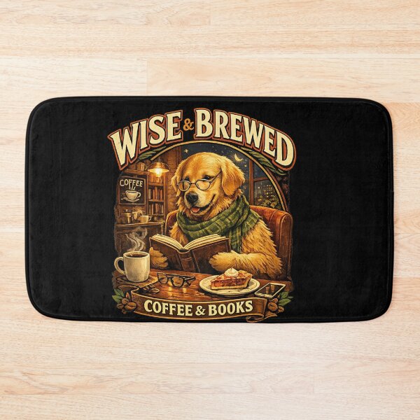 Item preview, Wisdom Flexing Golden Retriever Reading Book In Cafe designed and sold by FANTASYoDarknes.