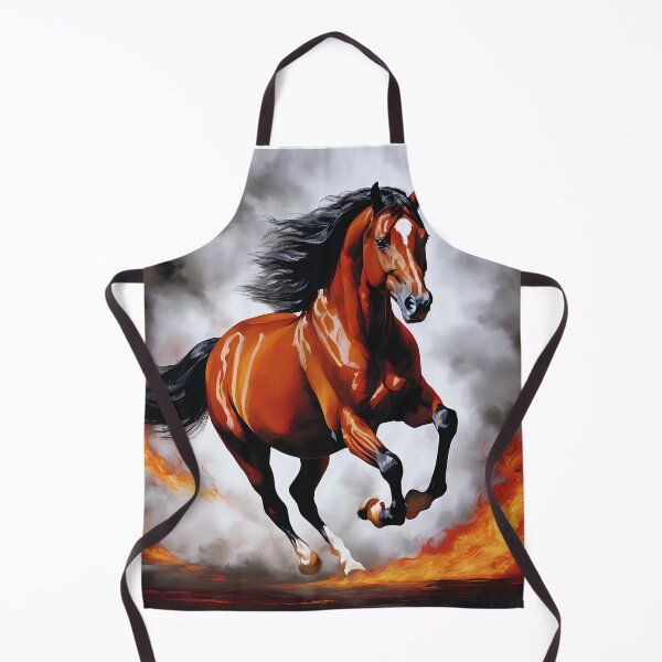 Item preview, Elegant Stallion Running Across Burning Light. designed and sold by MissYouONLY.