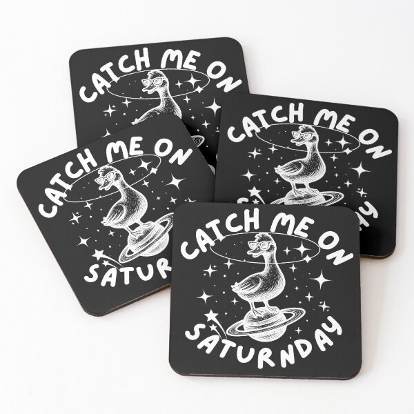 Item preview, Catch Me On Satur(n)day Pun Humor designed and sold by CamilasPrints.