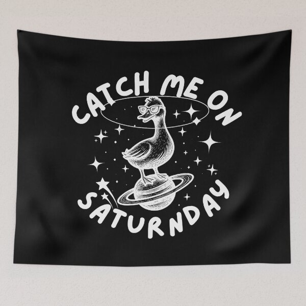 Item preview, Catch Me On Satur(n)day Pun Humor designed and sold by CamilasPrints.