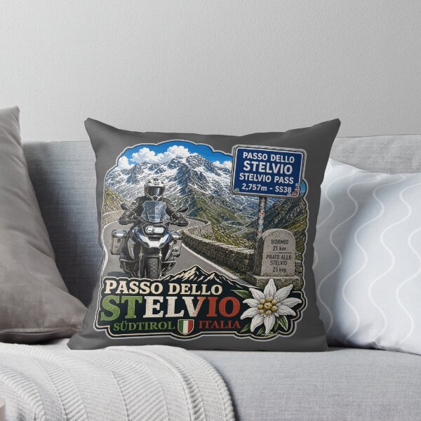 Item preview, Stelvio Pass Passo Dello Stelvio Italy Motorcycle Sticker & TShirt 10 designed and sold by OuterShellUK.