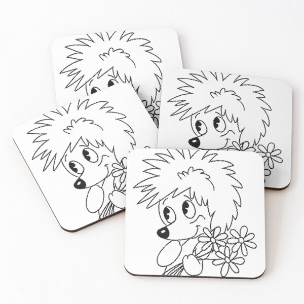 Item preview, Kawaii Spiky Friend - Retro Animation Line Art & Cute Flowers  designed and sold by Tokraz-art.