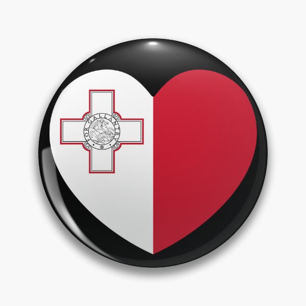 Item preview, Malta Flag Heart designed and sold by shitpostee.