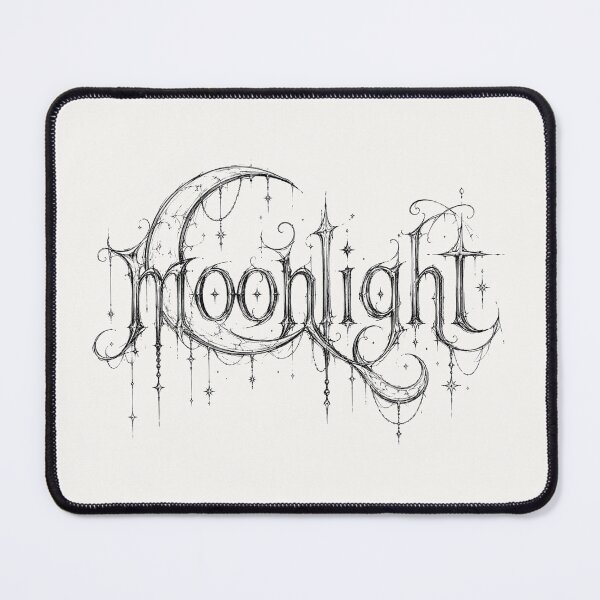 Item preview, Moonlight Fantasy Typography | Celestial Gothic Lettering Design designed and sold by J&J's Creation.