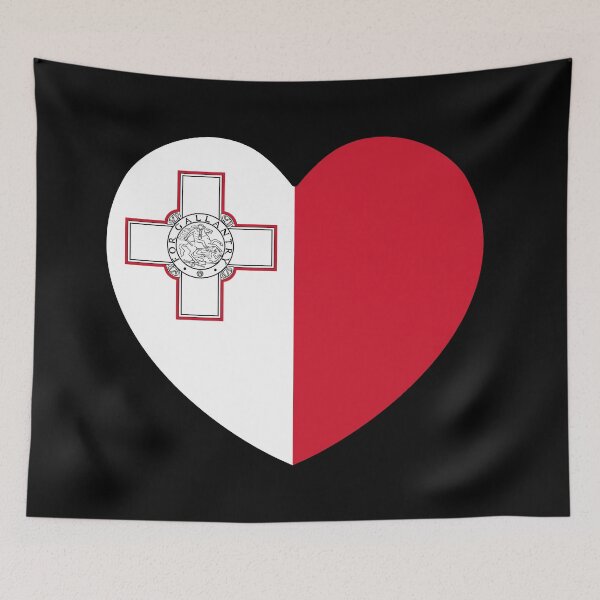 Item preview, Malta Flag Heart designed and sold by shitpostee.