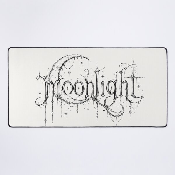 Item preview, Moonlight Fantasy Typography | Celestial Gothic Lettering Design designed and sold by J&J's Creation.