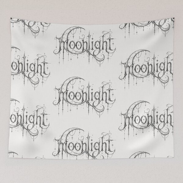 Item preview, Moonlight Fantasy Typography | Celestial Gothic Lettering Design designed and sold by J&J's Creation.
