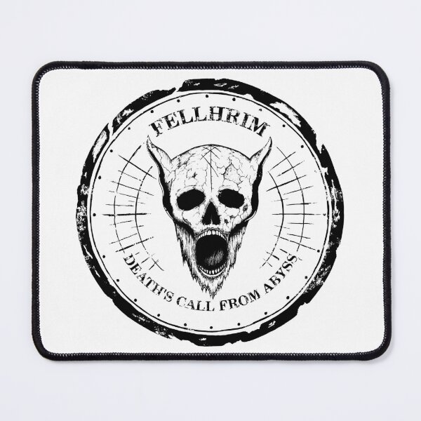 Item preview, Fellhrim - Death's Call - a horned skull screaming grunge designed and sold by surmind.