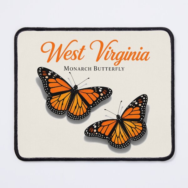 Item preview, West Virginia Monarch Butterfly Retro Poster designed and sold by The-Drip-Studio.