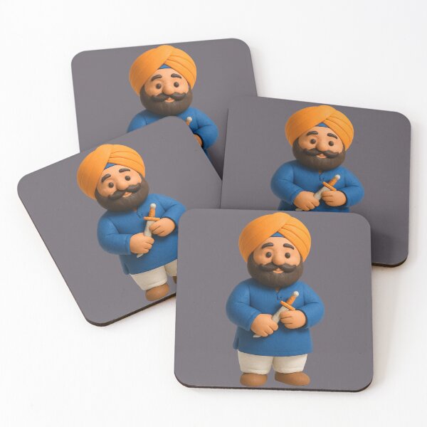 Item preview, Cute Punjabi Sikh 3D Clay Character designed and sold by krazzyremo.