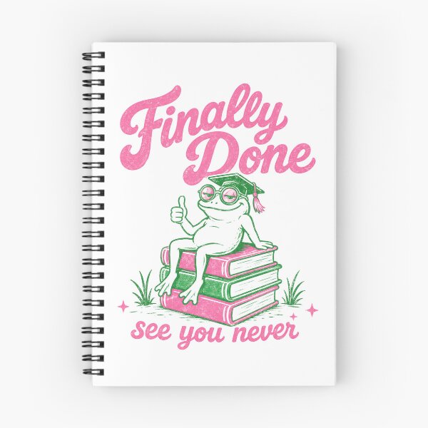 Item preview, Finally Done See You Never Sarcastic Frog Graduation designed and sold by bosamji.