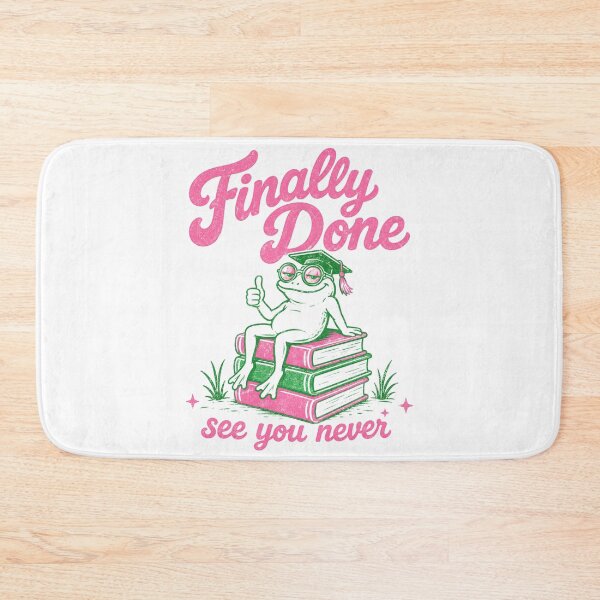 Item preview, Finally Done See You Never Sarcastic Frog Graduation designed and sold by bosamji.