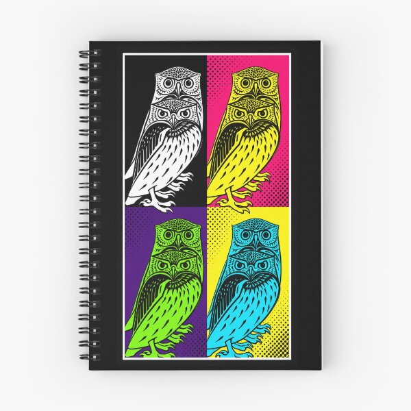 Item preview, Color‑Blocked Pop Art Owls in Bold Retro Style designed and sold by Analog Aura .