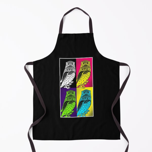 Item preview, Color‑Blocked Pop Art Owls in Bold Retro Style designed and sold by Analog Aura .
