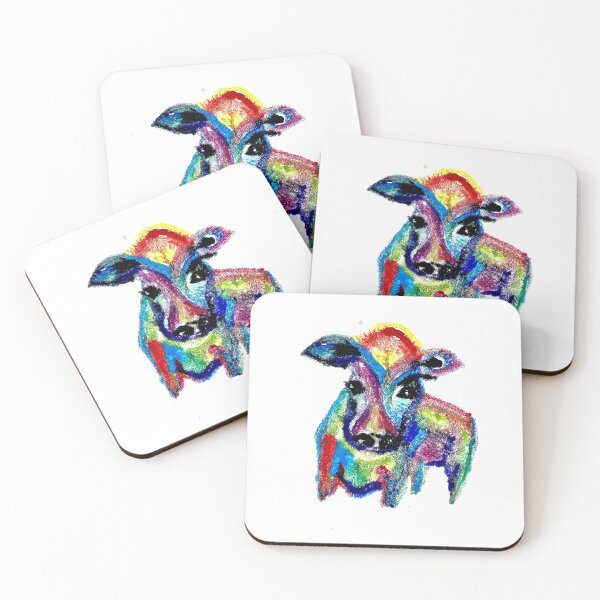 Item preview, Colorful Cow designed and sold by WhimsicalSeas.