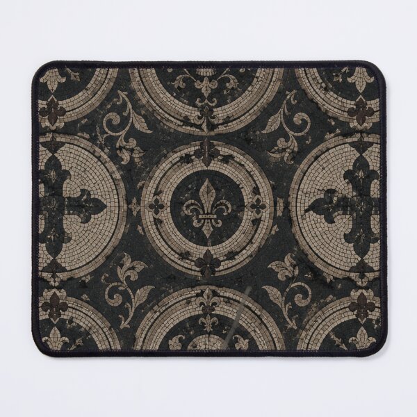 Item preview, Gothic Mosaic Fleur De Lis Pattern – Dark Aesthetic Home Decor & Occult Wall Art designed and sold by cabuks.