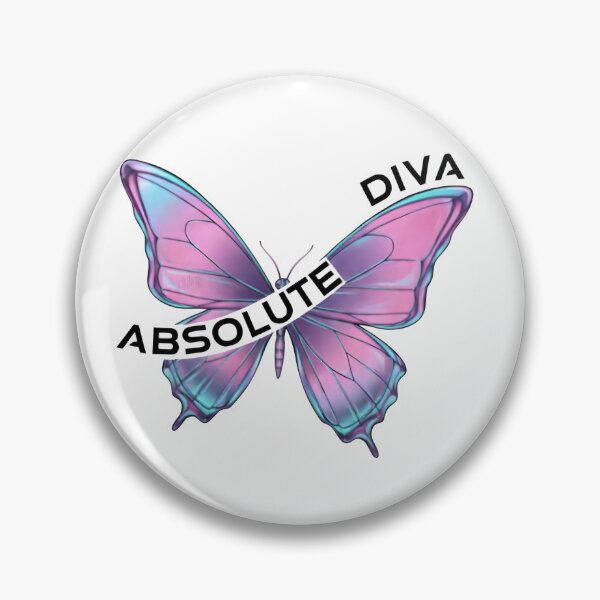 Item preview, Y2K Iridescent Metallic Butterfly Absolute Diva Techwear designed and sold by DripCultureLab.