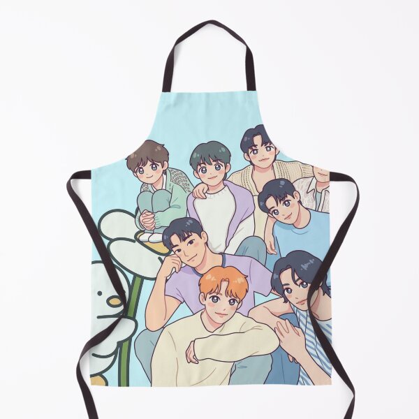 Item preview, Ateez Ot8 Cute Kpop Anime Fanart designed and sold by mysakura.