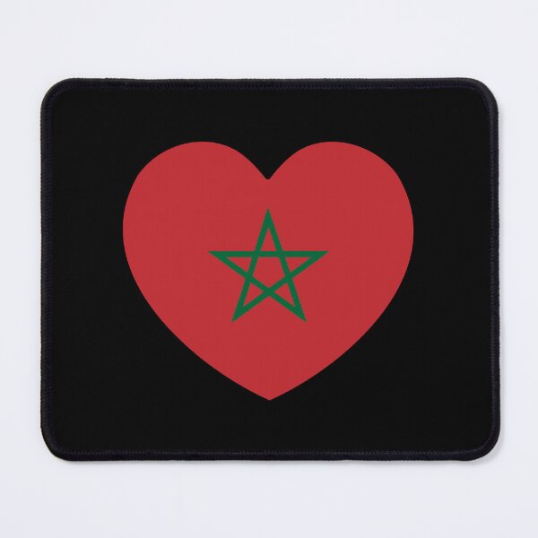 Item preview, Morocco Flag Heart designed and sold by shitpostee.