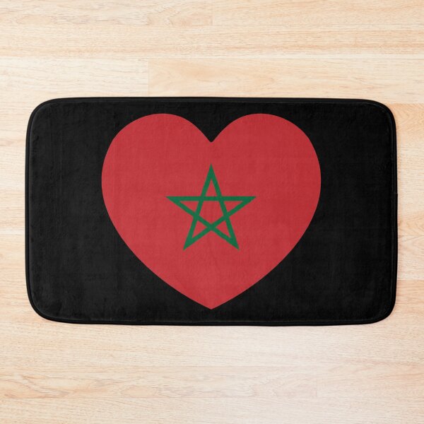 Item preview, Morocco Flag Heart designed and sold by shitpostee.