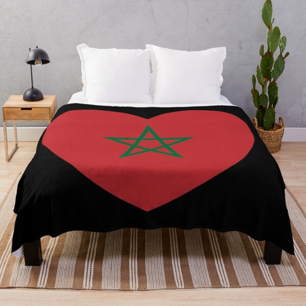 Item preview, Morocco Flag Heart designed and sold by shitpostee.