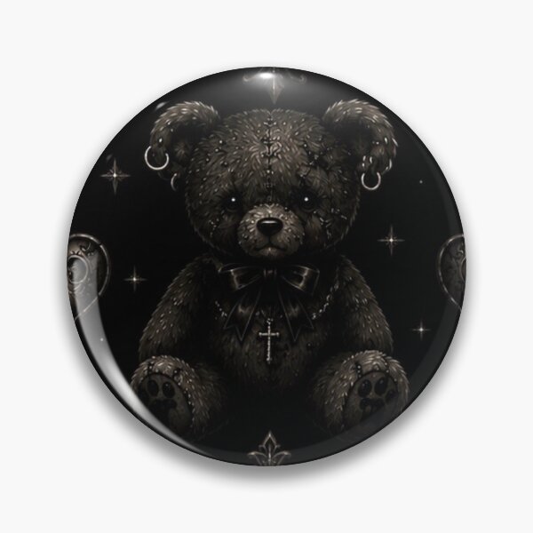 Item preview, Haunted Victorian Teddy Bear - Dark Gothic Lolita & Creepy Cute Damask designed and sold by cabuks.